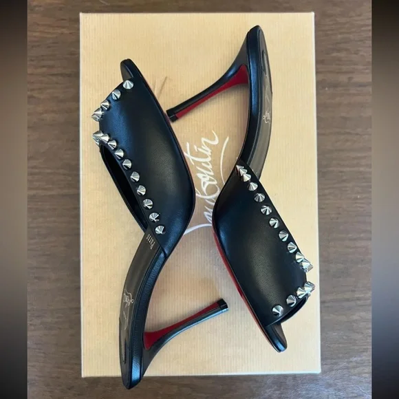 Christian Louboutin Me Dolly 85 Leather Mules - Picture 6 of 8